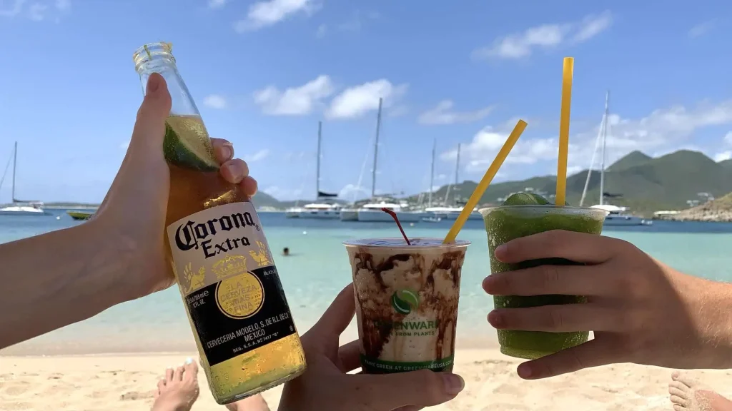 Beer and Cocktails at the Beach are Sint Maarten recommendations